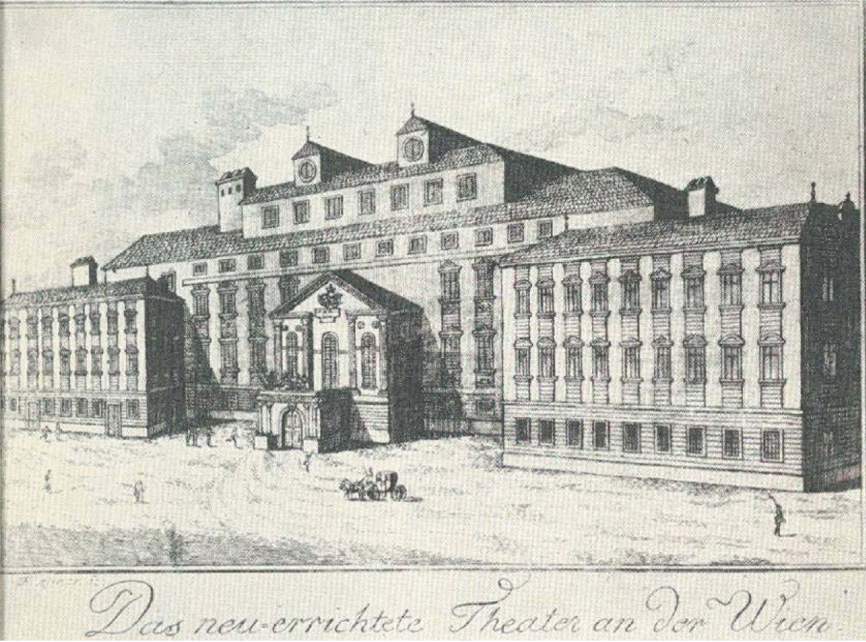 Het Theater an der Wien, vlak na de bouw in 1801