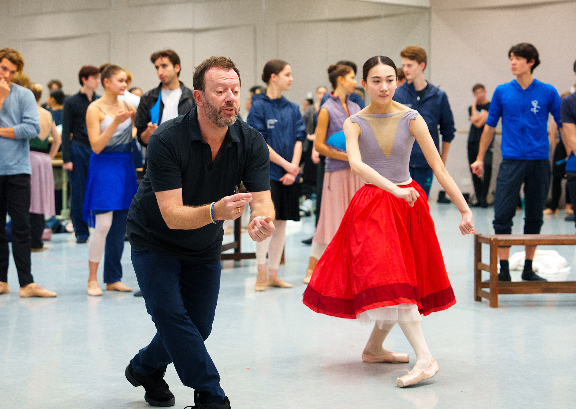 Qian Liu en choreograaf Alexei Ratmansky