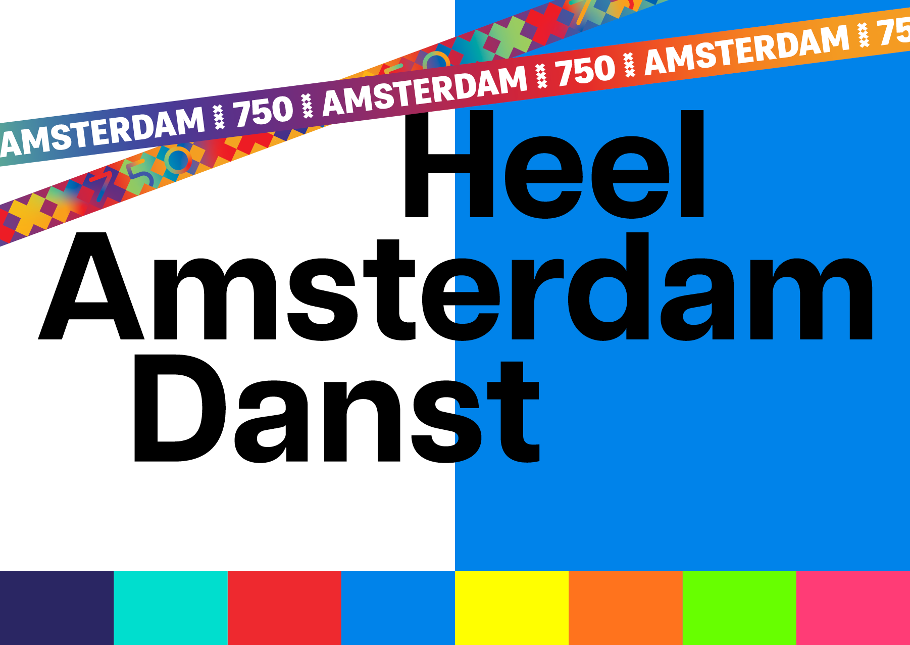 Heel Amterdam Danst slinger 750 jaar Amsterdam