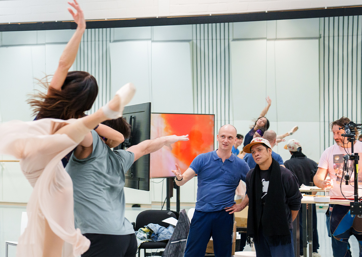 Ernst Meisner en Marco Gerris, repetitie Dorian (2023) | Foto: Altin Kaftira